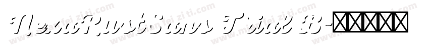 NexaRustSans Trial B字体转换